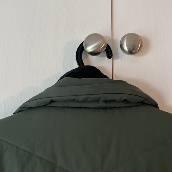 Free Country Puffer Green Dual Zip Partial Fleece Lined Women’s S - Picture 7 of 16